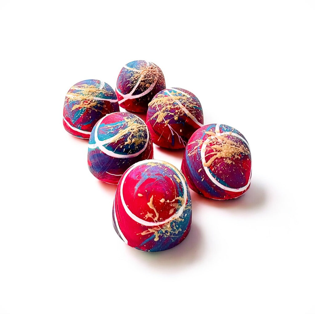 Dark chocolate truffle filled with soft caramel